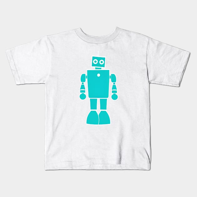 Adorable Robot: A Playful and Modern Artwork to Brighten Your Space Kids T-Shirt by AlienMirror